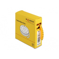 Delock 18358 500 db. sárga kábeljelző doboz No. 4