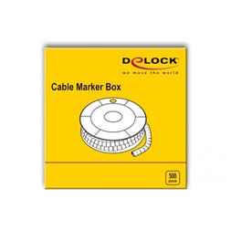 Delock 18358 500 db. sárga kábeljelző doboz No. 4