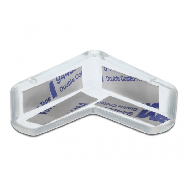 Delock 18408 40x40x13mm átlátszó öntapadós sarokvédő