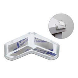 Delock 18408 40x40x13mm átlátszó öntapadós sarokvédő