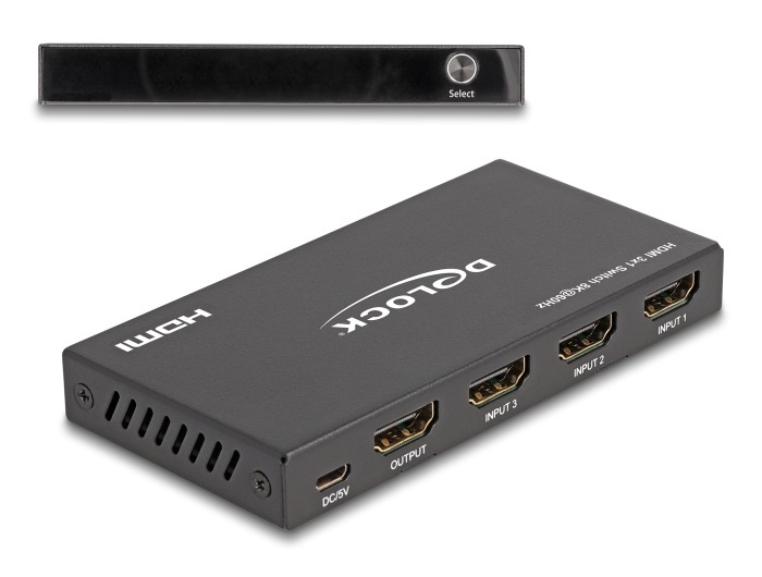 Delock 18603 3xHDMI in/1xHDMI out 8K 60 Hz HDMI HUB