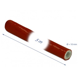 Delock 18898 Tűzvédelmi szilikon borítású takarás 5 m x 10 mm piros