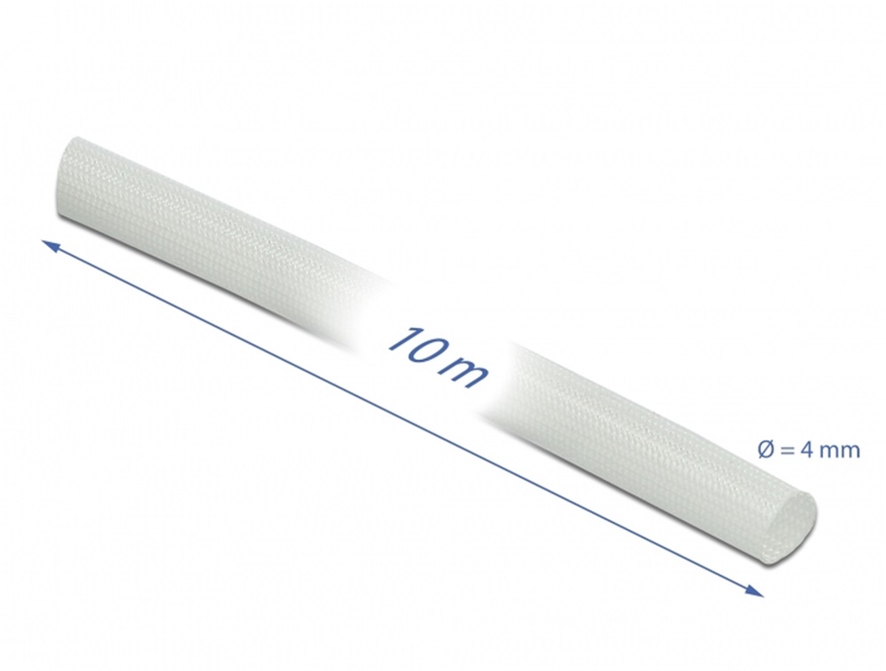 Delock 18927 Üvegszálas borítás 10 m x 4 mm fehér