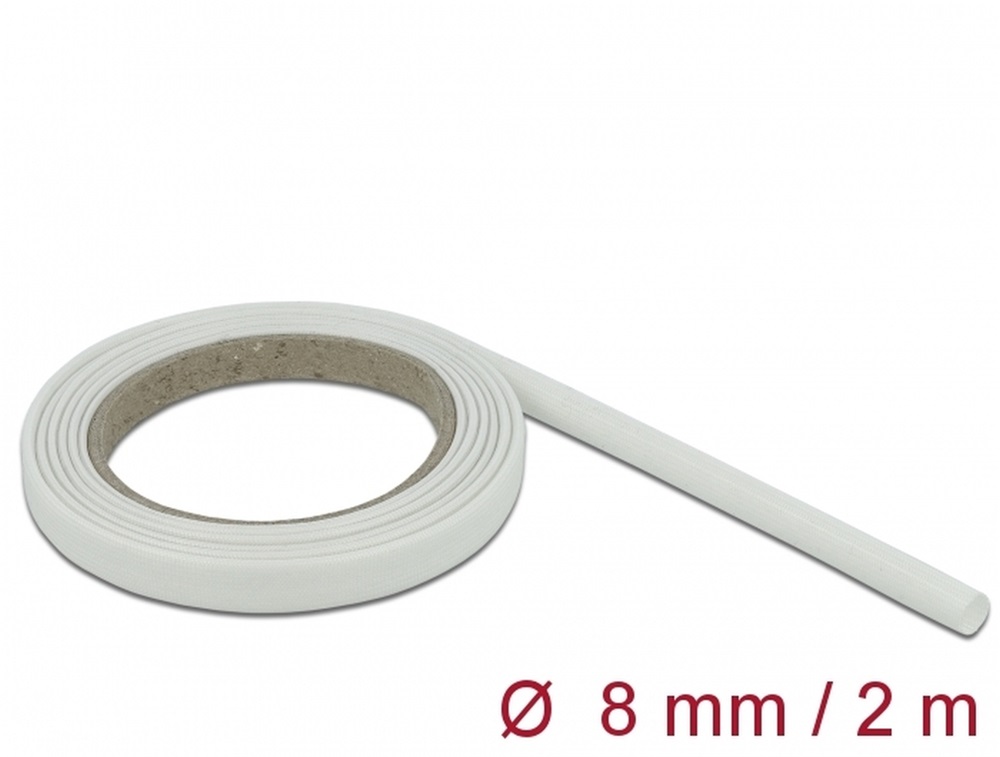 Delock 18931 Üvegszálas borítás 2 m x 8 mm fehér