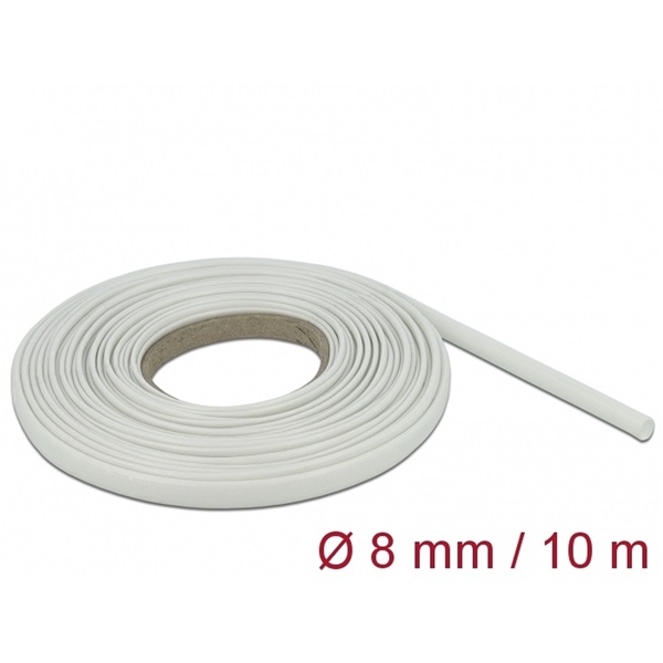 Delock 18933 Üvegszálas borítás 10 m x 8 mm fehér