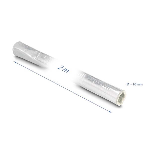 Delock 19001 Alumíniumból és üvegszálból készült kábel borító 2 m x 10 mm