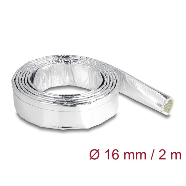 Delock 19003 Alumíniumból és üvegszálból készült kábel borító 2 m x 16 mm