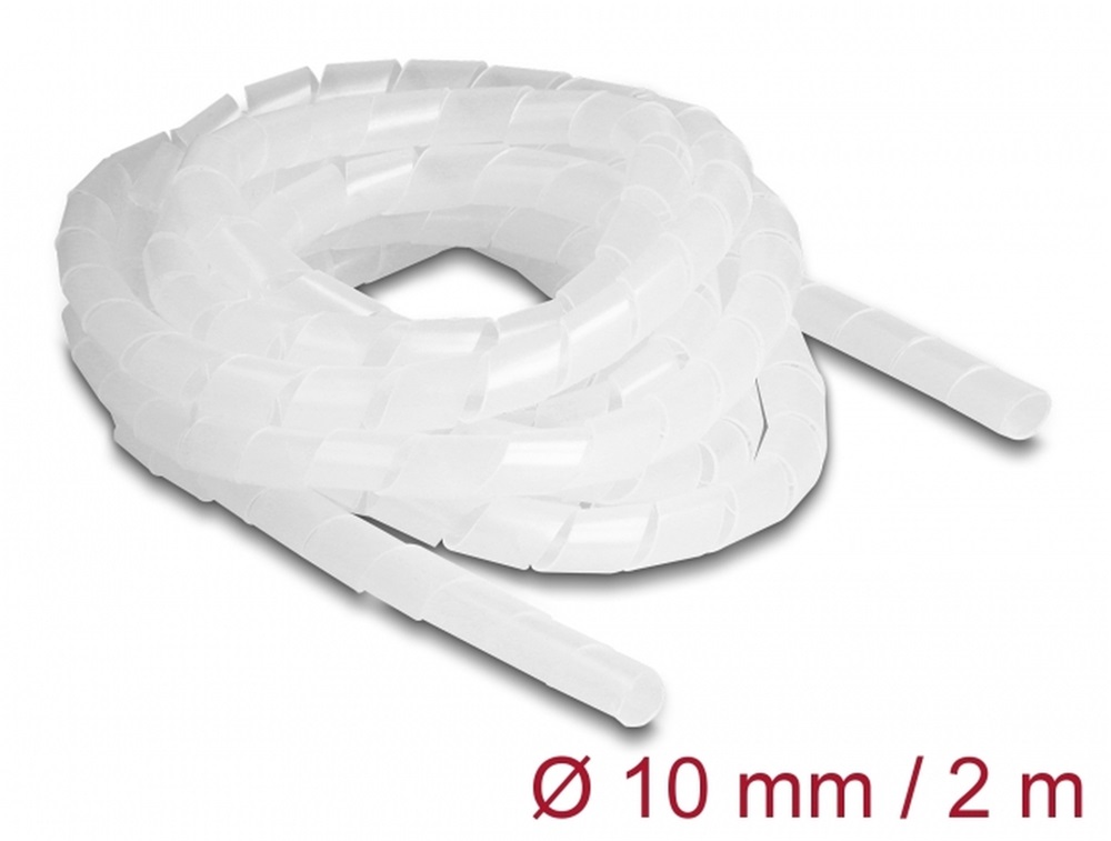 Delock 19025 Spirál flexibilis tömlő 2 m x 10 mm áttetsző
