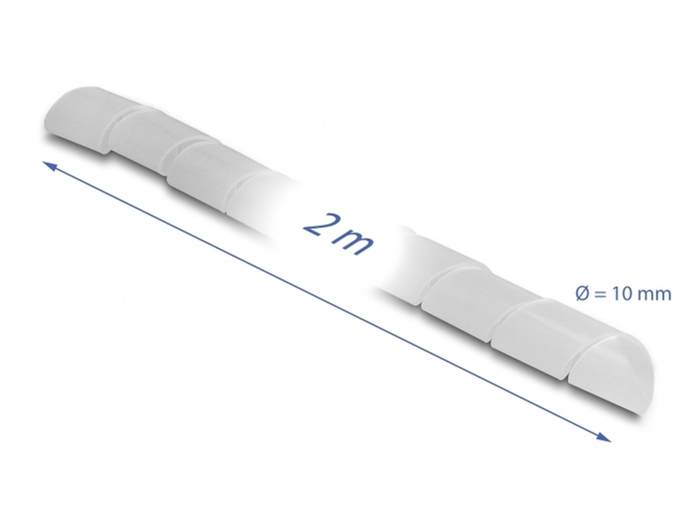 Delock 19025 Spirál flexibilis tömlő 2 m x 10 mm áttetsző