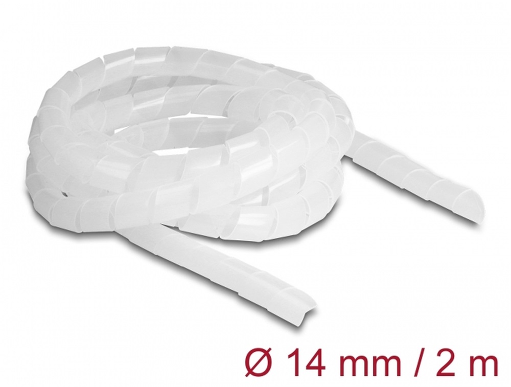 Delock 19057 Spirál flexibilis tömlő 2 m x 14 mm áttetsző