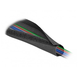 Delock 19216 Szőtt tépőzáras karmantyú 10 m x 30 mm-es, fekete