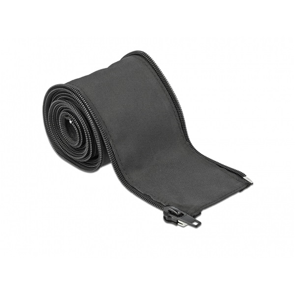 Delock 19219 Szőtt önzáródó karmantyú 2 m x 25 mm-es fekete