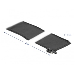 Delock 19220 Szőtt önzáródó karmantyú 2 m x 35 mm-es fekete