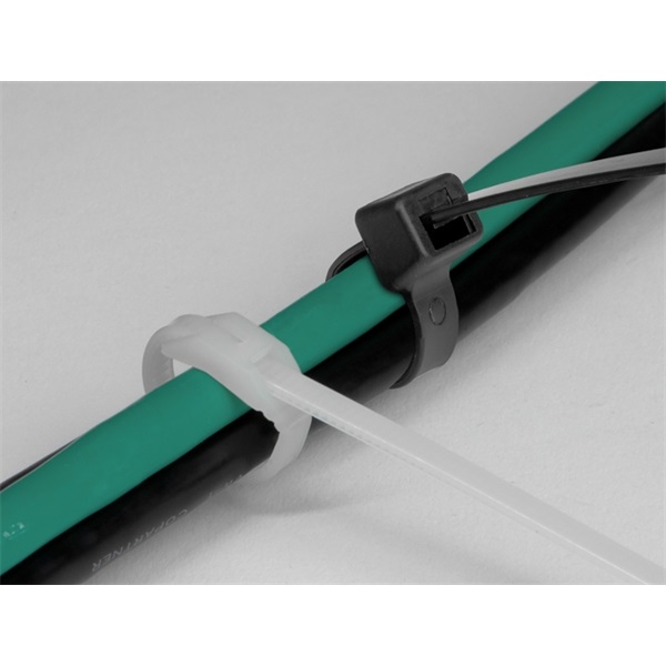 Delock 19486 Kábelkötegelő lapos fejrésszel hossza 370 mm szélessége 3,6 mm, 100 db.