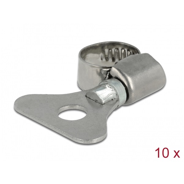 Delock 19570 8-12mm 10 db-os fém pillangó tömlőbilincs