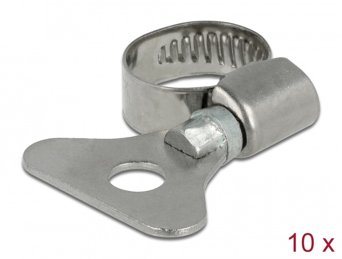 Delock 19571 10-16mm 10 db-os fém pillangó tömlőbilincs