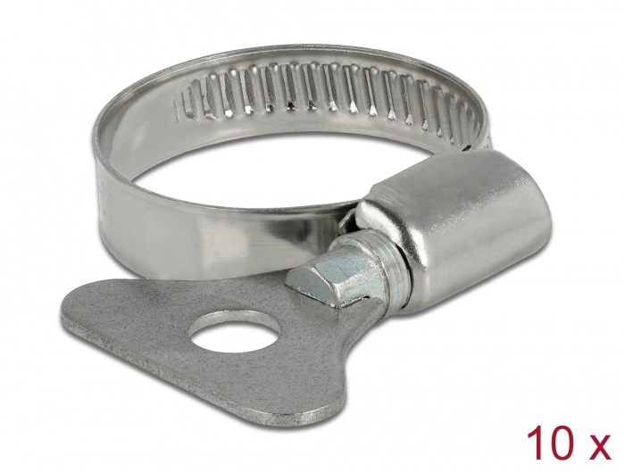 Delock 19578 22-32mm 10 db-os fém pillangó tömlőbilincs