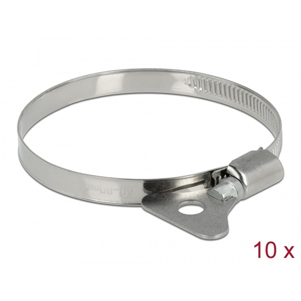 Delock 19585 60-80mm 10 db-os fém pillangó tömlőbilincs
