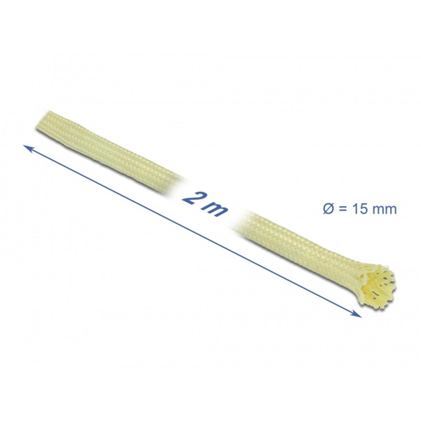 Delock 20800 2mx15mm aramid szálakból fonott kábelharisnya