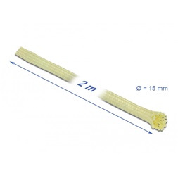 Delock 20800 2mx15mm aramid szálakból fonott kábelharisnya