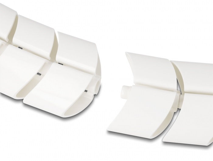 Delock 20803 75x45mm 5db-os fehér asztali kábelcsatorna kiegészítő elem