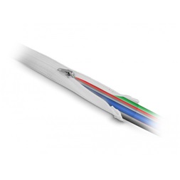 Delock 20821 1mx20mm fehér hőálló zipzáras fonott kábelharisnya