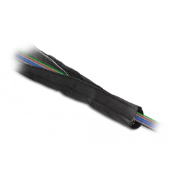 Delock 20841 hőálló EMI Shielding 1mx20mm fekete tépőzáras fonott kábelharisnya