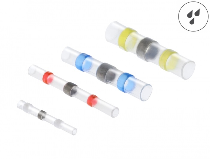 Delock 20850 26-10 AWG 50db-os különböző színű vízhatlan zsugor vezeték csatlakozó készlet