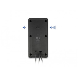 Delock 27001 USB sztereo 2.0 hangfal 3,5 mm-es sztereo jack apával es USB táppal
