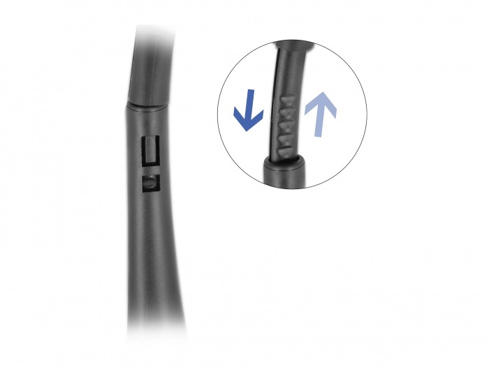 Delock 27178 Ultrakönnyu USB sztereó fejhallgató hangero szabályozóval