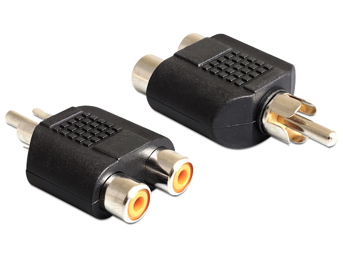 Delock 84499 2 x RCA anya > 1 x RCA apa adapter