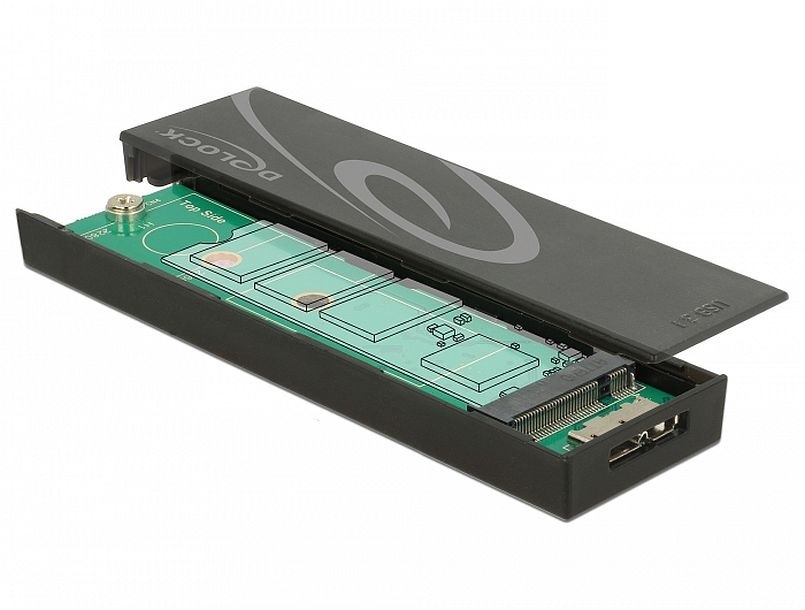 Delock 42598 SuperSpeed USB 3.1 Gen2 Micro-B anya - M.2 SSD külső ház