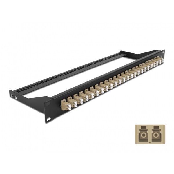Delock 43388 19" LC Duplex bézs 24 portos száloptikás patch panel