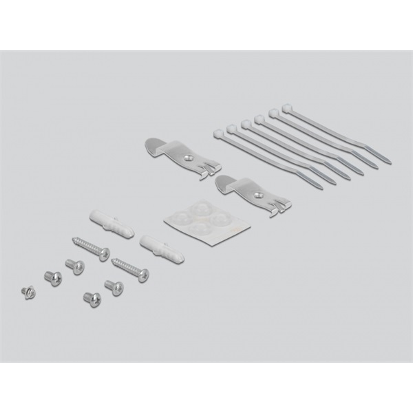 Delock 43410 6 portos szürke Keystone próbapanel