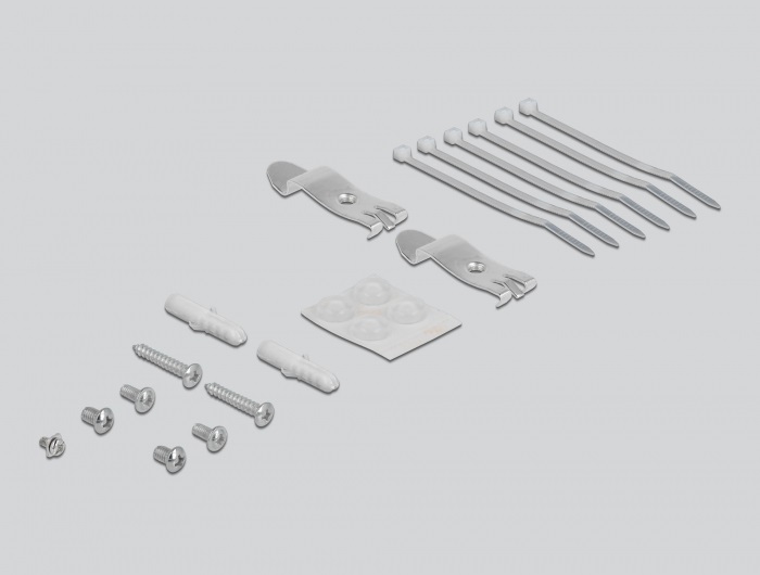 Delock 43410 6 portos szürke Keystone próbapanel