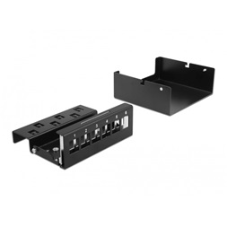 Delock 43411 6 portos fekete Keystone próbapanel