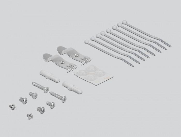 Delock 43412 8 portos szürke Keystone próbapanel