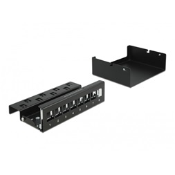 Delock 43413 8 portos fekete Keystone próbapanel