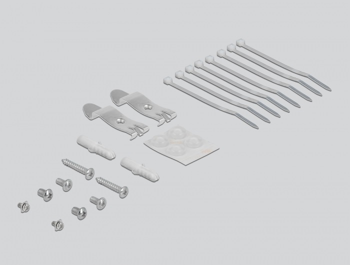 Delock 43413 8 portos fekete Keystone próbapanel