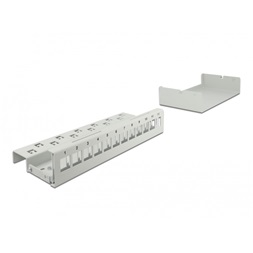 Delock 43414 12 portos szürke Keystone próbapanel