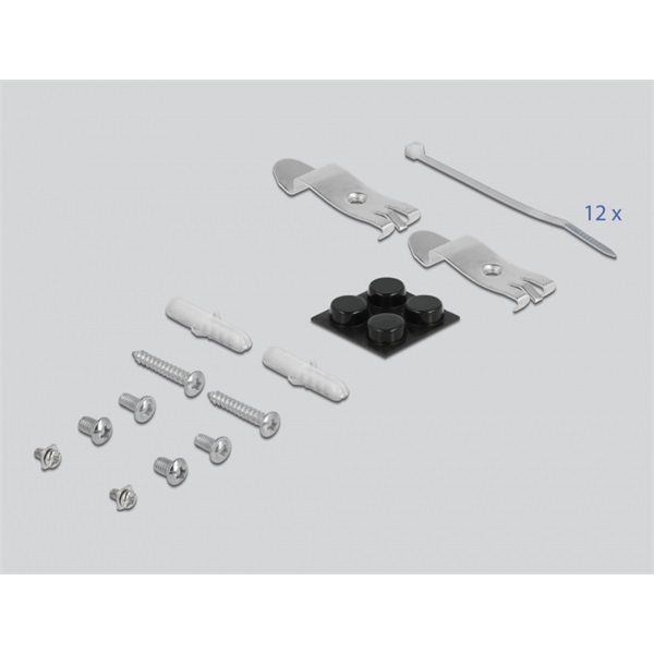 Delock 43415 12 portos fekete Keystone próbapanel