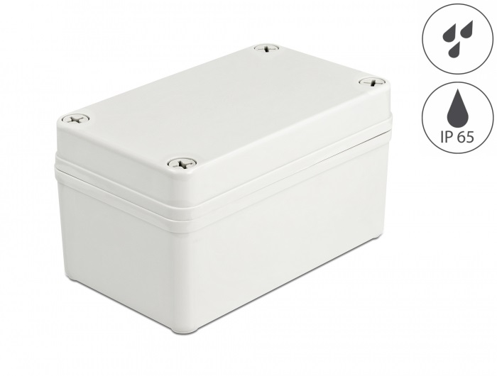 Delock 60399 IP65 vízhatlan 130x80x70mm szürke installációs ház