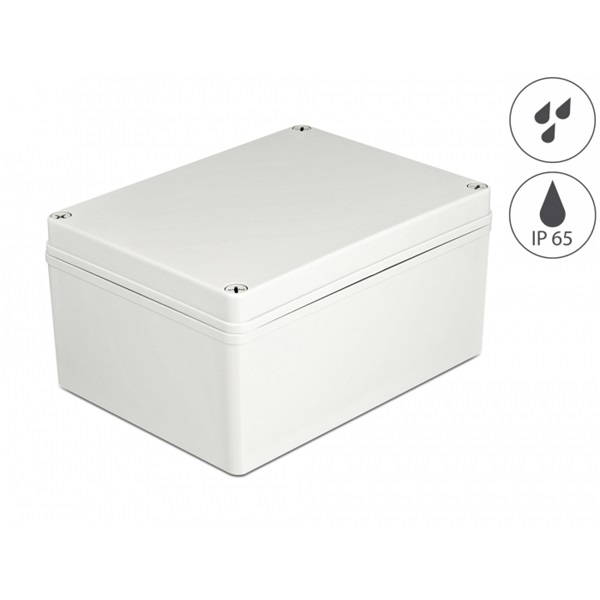 Delock 60445 IP65 vízhatlan 200x150x100mm szürke installációs ház