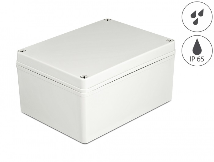 Delock 60445 IP65 vízhatlan 200x150x100mm szürke installációs ház