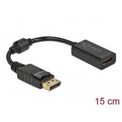 Delock 61011 DisplayPort 1.1 apa - HDMI anya passzív fekete adapter