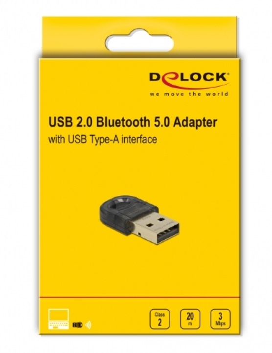 Delock 61012 USB 2.0 Bluetooth 5.0 mini adapter