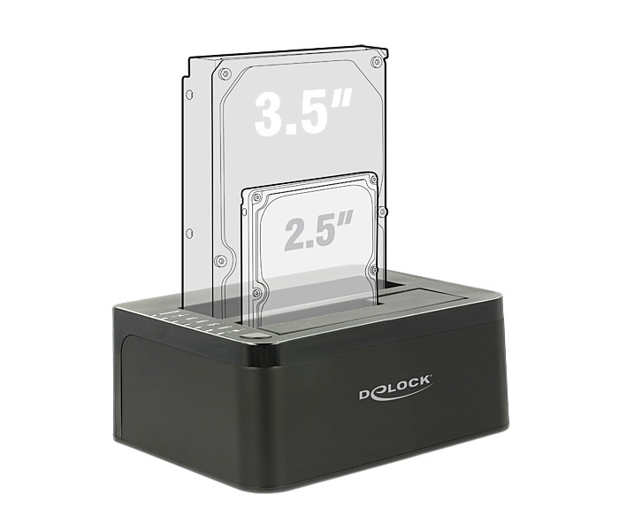 Delock 62661 USB 3.0 SATA HDD duál dokkoló állomás