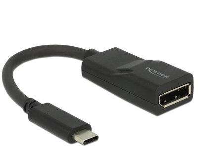 Delock 62748 USB Type-C apa - DisplayPort anya (DP váltakozó mód) 4K adapter
