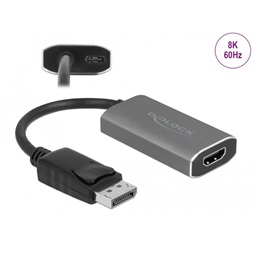 Delock 63118 DisplayPort 1.4 apa - HDMI 8K HDR anya adapter