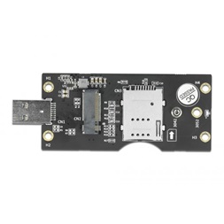 Delock 63166 M.2 B kulcs SIM nyílással USB 3.0 átalakító